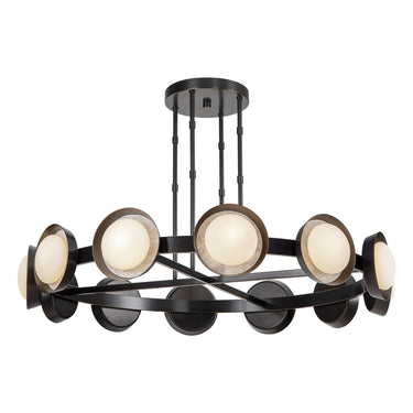 Alora Alonso LED Chandelier Opal Glass - Crescent Harbor