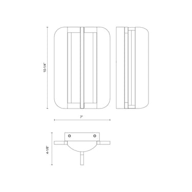 Alora Anders LED 10 Inch Wall/Vanity Light - Crescent Harbor
