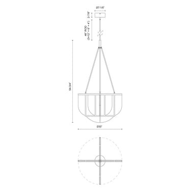 Alora Anders LED Chandelier - Crescent Harbor