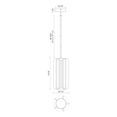 Alora Anders LED Pendant - Crescent Harbor