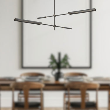 Alora Astrid LED Multi Pendant Clear Glass 2 Head - Crescent Harbor