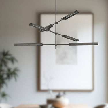 Alora Astrid LED Multi Pendant Clear Glass 6 Head - Crescent Harbor