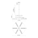 Alora Astrid LED Multi Pendant Clear Glass 6 Head - Crescent Harbor