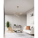 Alora Astrid LED Multi Pendant Clear Glass 6 Head UNV - Crescent Harbor