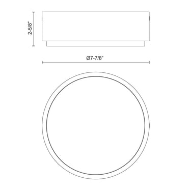Alora Blanco LED Flush Mount 5CCT - Crescent Harbor