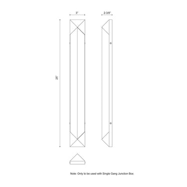 Alora Caesar LED 25 Inch Wall/Vanity Light - Crescent Harbor
