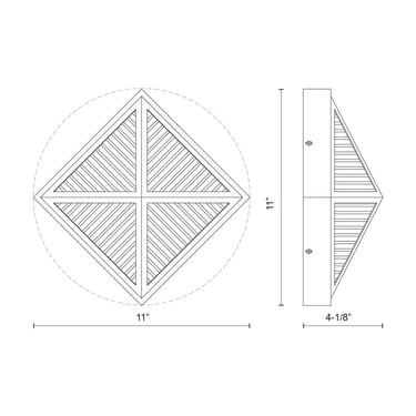 Alora Cairo 1 Light Exterior Wall Sconce - Crescent Harbor