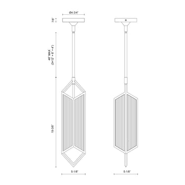 Alora Cairo 1 Light Pendant - Crescent Harbor