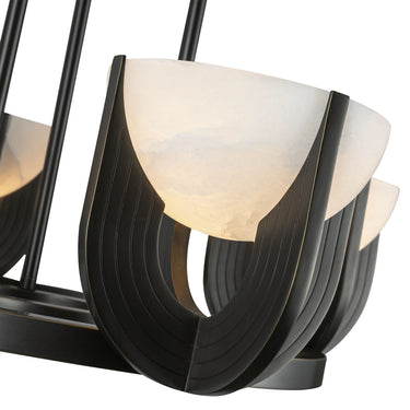 Alora Colette LED 23 Inch Chandelier Matte Opal Glass - Crescent Harbor