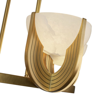 Alora Colette LED 23 Inch Chandelier Matte Opal Glass - Crescent Harbor