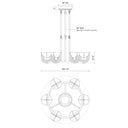 Alora Colette LED 27 Inch Chandelier Matte Opal Glass - Crescent Harbor