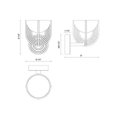 Alora Colette LED Wall/Vanity Light - Crescent Harbor