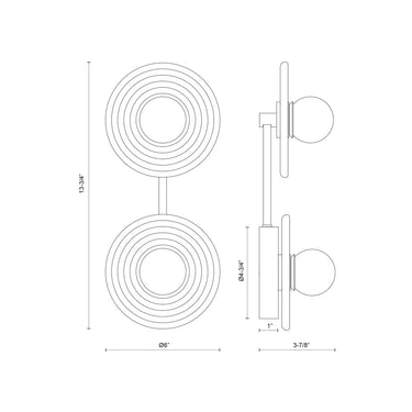 Alora Dahlia LED 14 Inch Wall/Vanity Light Matte Opal Glass - Crescent Harbor