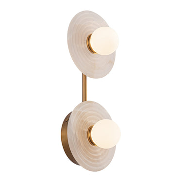 Alora Dahlia LED 14 Inch Wall/Vanity Light Matte Opal Glass - Crescent Harbor