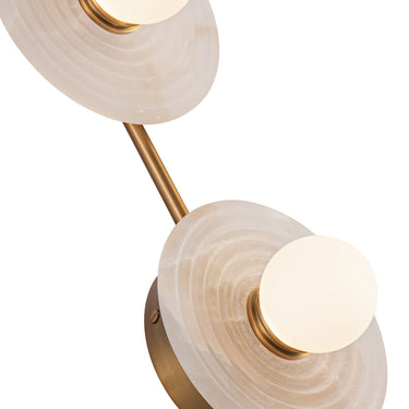 Alora Dahlia LED 14 Inch Wall/Vanity Light Matte Opal Glass - Crescent Harbor