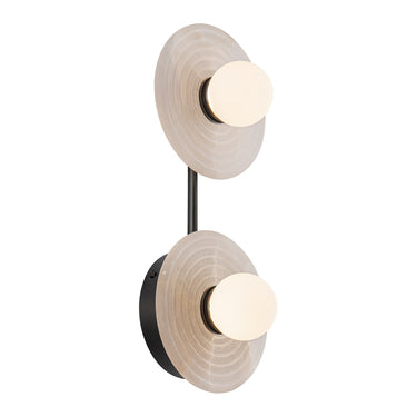 Alora Dahlia LED 14 Inch Wall/Vanity Light Matte Opal Glass - Crescent Harbor