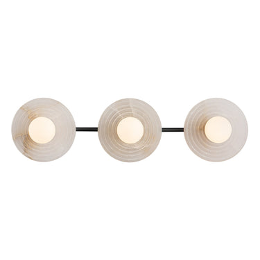 Alora Dahlia LED 22 Inch Wall/Vanity Light Matte Opal Glass - Crescent Harbor