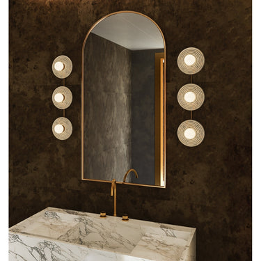 Alora Dahlia LED 22 Inch Wall/Vanity Light Matte Opal Glass - Crescent Harbor