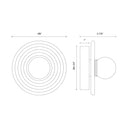 Alora Dahlia LED 6 Inch Wall/Vanity Light Matte Opal Glass - Crescent Harbor