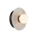 Alora Dahlia LED 6 Inch Wall/Vanity Light Matte Opal Glass - Crescent Harbor