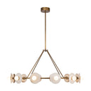 Alora Dahlia LED Chandelier Matte Opal Glass - Crescent Harbor