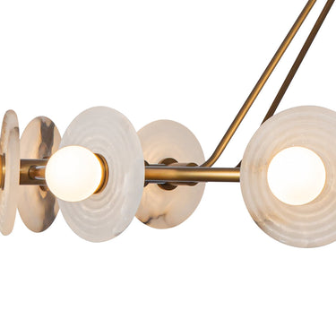 Alora Dahlia LED Chandelier Matte Opal Glass - Crescent Harbor