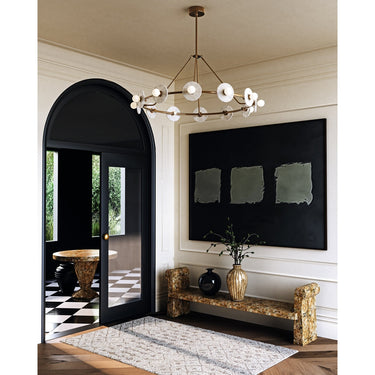 Alora Dahlia LED Chandelier Matte Opal Glass - Crescent Harbor