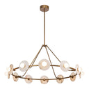 Alora Dahlia LED Chandelier Matte Opal Glass - Crescent Harbor