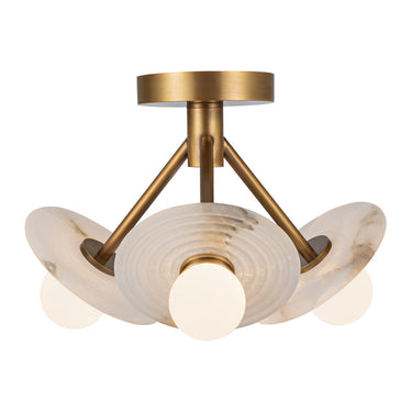 Alora Dahlia LED Semi-Flush Mount - Crescent Harbor