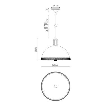 Alora Doral 2 Light Pendant - Crescent Harbor