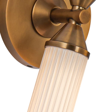 Alora Edwin LED 22 Inch Wall/Vanity Light Frosted Ribbed Glass - Crescent Harbor