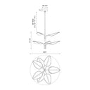 Alora Flora LED 8 Head Pendant - Crescent Harbor