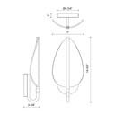 Alora Flora LED Wall/Vanity Light - Crescent Harbor