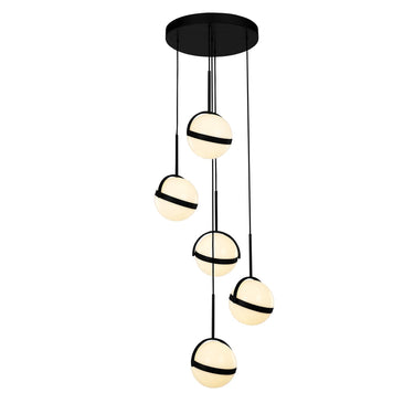 Alora Globo LED Multi Pendant 5 Head - Crescent Harbor