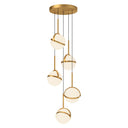 Alora Globo LED Multi Pendant 5 Head - Crescent Harbor