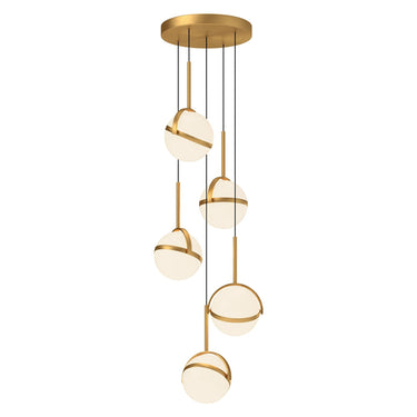 Alora Globo LED Multi Pendant 5 Head - Crescent Harbor
