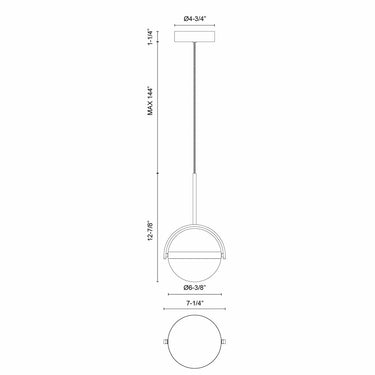 Alora Globo LED Pendant - Crescent Harbor