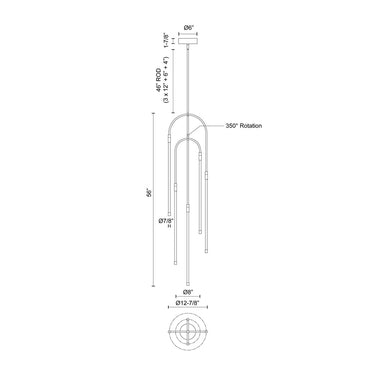 Alora Honour LED Pendant - Crescent Harbor
