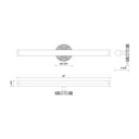 Alora Kensington LED 30 Inch Wall/Vanity Light Frosted Glass - Crescent Harbor