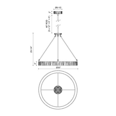Alora Kensington LED Pendant UNV - Crescent Harbor