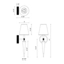Alora Kimpton 1 Light Wall/Vanity Light - Crescent Harbor