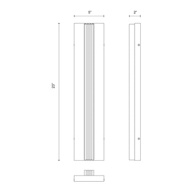 Alora Kismet LED 23 Inch Wall/Vanity Light - Crescent Harbor
