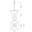 Alora Lattice 4 Light Pendant - Crescent Harbor