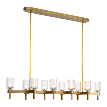 Alora Lucian 10 Light Linear Pendant - Crescent Harbor