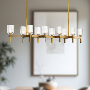 Alora Lucian 10 Light Linear Pendant - Crescent Harbor