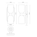 Alora Lucian 2 Light Wall/Vanity Light - Crescent Harbor