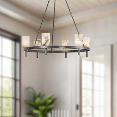 Alora Lucian 6 Light Chandelier - Crescent Harbor