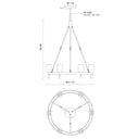 Alora Lucian 6 Light Chandelier - Crescent Harbor