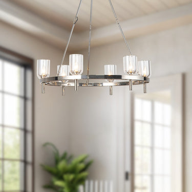 Alora Lucian 6 Light Chandelier - Crescent Harbor