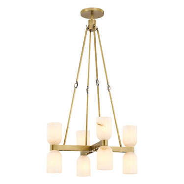 Alora Lucian 8 Light Chandelier 22 Inch - Crescent Harbor